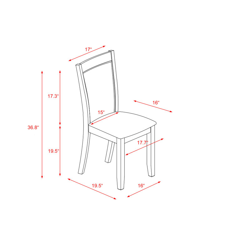 Dining best sale set dimensions